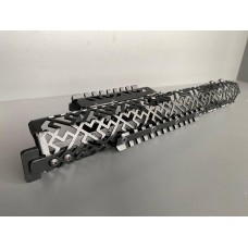 Довга металева цівка з планками пікатіні до АК-серії. Сталева серії «Вишиванка».