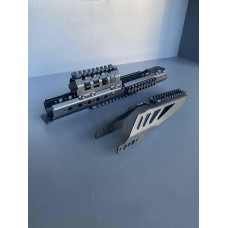 Довга металева цівка-квадрейл з планками пікатіні до АК-серії. Кріплення для прицілу, Сталева цівка серії «Квадрейл».