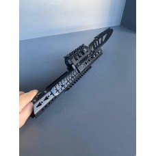 Довга металева цівка-квадрейл з планками пікатіні до АК-серії. Кріплення для прицілу, Сталева цівка серії «Квадрейл».