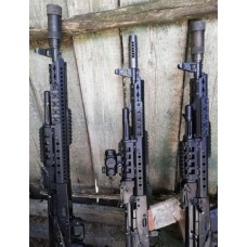 Довга металева цівка-квадрейл з планками пікатіні до АК-серії. Кріплення для прицілу, Сталева цівка серії «Квадрейл».