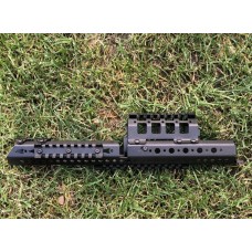 Довга металева цівка-квадрейл з планками пікатіні до АК-серії. Кріплення для прицілу, Сталева цівка серії «Квадрейл».