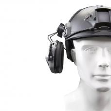 Активні навушники шумоподавлюючі EARMOR M32H ОЛИВА ORIGINAL тактичні із кріпленнями для шолома FAST