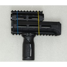 Цівка DLG Tactical полімерна з планками пікатіні до АК-серії. Жаростійка міцна цівка АК-74 АКМ Калашникова