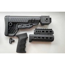 Комплект обвісу DLG Tactical до АКС-74у (АКСУ). Якісний тюнинг з міцного армованого полімеру