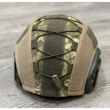 Кавер піксель, чохол на тактичний шолом FAST, ТОР-Д. Для маскування в кольорі піксель, койот.