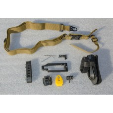 Комплект тюнингу до АК -серії. Обвіс до автомата Калашникова (ремінь 3т, тильник, буфер, тромікс, шахта, кнопка.....)