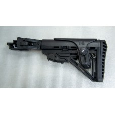 Телескопічний складний приклад з компенсатором до АК-серії. З підщічником та влаштованим компенсатором віддачі