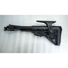 Телескопічний складний приклад з компенсатором до АК-серії. З підщічником та влаштованим компенсатором віддачі