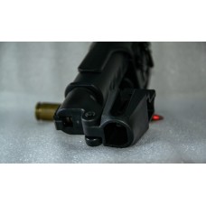 Телескопічний складний приклад з компенсатором до АК-серії. З підщічником та влаштованим компенсатором віддачі