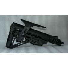 Телескопічний не складний приклад з компенсатором до АК-серії. Без люфта, з підщічником та влаштованим компенсатором віддачі