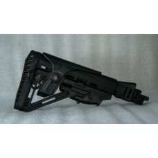 Телескопічний не складний приклад з компенсатором до АК-серії. Без люфта, з підщічником та влаштованим компенсатором віддачі