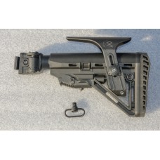 Телескопічний складний приклад з компенсатором віддачі до АКС, АКСУ. Адаптер DLG без люфта, з підщічником