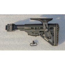 Телескопічний складний приклад з компенсатором віддачі до АКС, АКСУ. Адаптер DLG без люфта, з підщічником