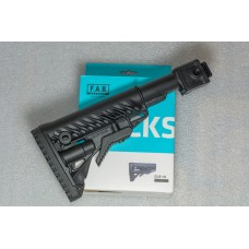 Телескопічний приклад Fab Defense GLR-16 (оригінал) до АКС, АКСУ. Адаптер DLG, топ якість, без люфта. Кріплення для ременя антабки