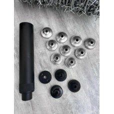 Глушник (саундмодератор) 5.45/7.62  розбірний до АК-серії. ПБС на 15 камер, відео відстрілу та порівняння