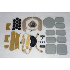 Комплект навісу на тактичну каску шолом FAST. Підвісна система, подушки, рельси, шрауд