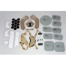 Комплект навісу на тактичну каску шолом FAST. Підвісна система, подушки, рельси, шрауд