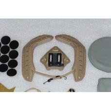 Комплект навісу на тактичну каску шолом FAST. Підвісна система, подушки, рельси, шрауд