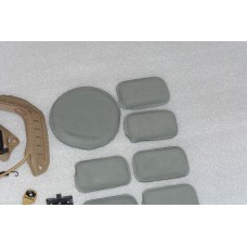 Комплект навісу на тактичну каску шолом FAST. Підвісна система, подушки, рельси, шрауд