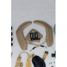 Комплект навісу на тактичну каску шолом FAST. Підвісна система, подушки, рельси, шрауд