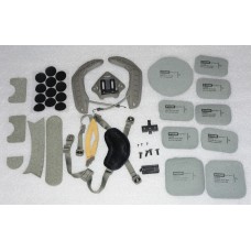 Комплект навісу на тактичну каску шолом FAST. Підвісна система, подушки, рельси, шрауд