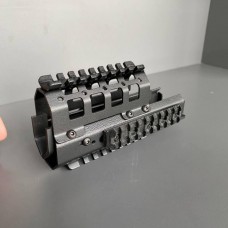 Комплект цівка + ручка складна + кронштейн з планкой пікатіні для АК-74, АКМ, АКС, АКМС, Сайга