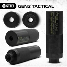 Саундмодератор, глушник Steel TACTICAL GEN2 для АК та AR серії, калібр 5.45 5.56 .223 7.62 та інші