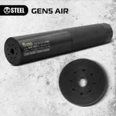 Саундмодератор, глушник Steel Gen 5 AIR для АК та AR серії, калібр 5.45 5.56 .223 7.62 .30 та інші