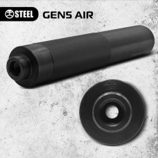 Саундмодератор, глушник Steel Gen 5 AIR для АК та AR серії, калібр 5.45 5.56 .223 7.62 .30 та інші