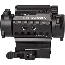 Приціл коліматорний MAKdot S 1x20 з точкою 2 MOA. Weaver/Picatinny