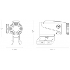 Приціл призматичний Hawke Prism Sight 4x24 сітка 5,56 BDC Dot