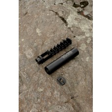 Розбірний глушник "DQ" калібр 5.45  для АК-серії. Саундмодератор ПБС тактичний для автомата калашникова