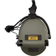 Навушники Sordin Supreme Pro X з заднім тримачем. 4 режими. Колір: зелений