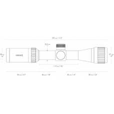 Приціл оптичний Hawke Vantage 2-7x32 AO сітка Mil-Dot