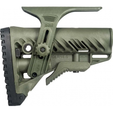 Приклад FAB Defense GLR-16 CP із регульованою щокою для AR15/M16. Olive