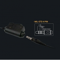 PTT кнопка Opsmen Earmor M52 для радіостанції Kenwood та Baofeng