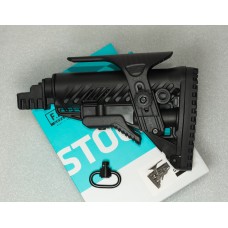 Телескопічний приклад Fab Defense GLR-16 CP (оригінал). З підщечником і кріпленням для антабки, без люфту, т