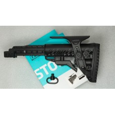 Телескопічний приклад Fab Defense GLR-16 CP (оригінал). З підщечником і кріпленням для антабки, без люфту, т