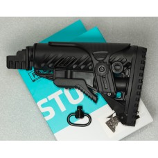 Телескопічний приклад Fab Defense GLR-16 CP (оригінал). З підщечником і кріпленням для антабки, без люфту, т