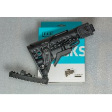 Телескопічний складний приклад Fab Defense GLR-16 (оригінал) до АКС, АКСУ. Адаптер DLG топ якість без люфту