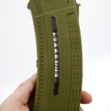 Магазин для АК 5.45 з вікном для контролю кількості патронів. Олива