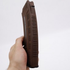 Магазин для АК 5.45 з вікном для контролю кількості патронів. Коричневий