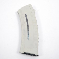 Магазин для АК 5.45 з вікном для контролю кількості патронів. Білий