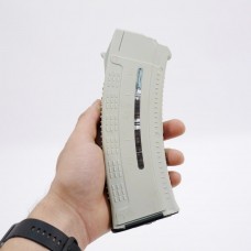 Магазин для АК 5.45 з вікном для контролю кількості патронів. Білий